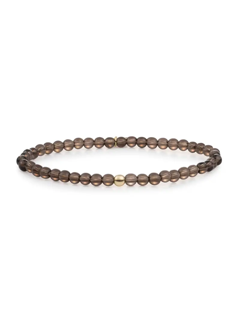 Sparkling Jewels Armband Rookkwarts SBG-GEM23-ADD-4MM Goudkleurig