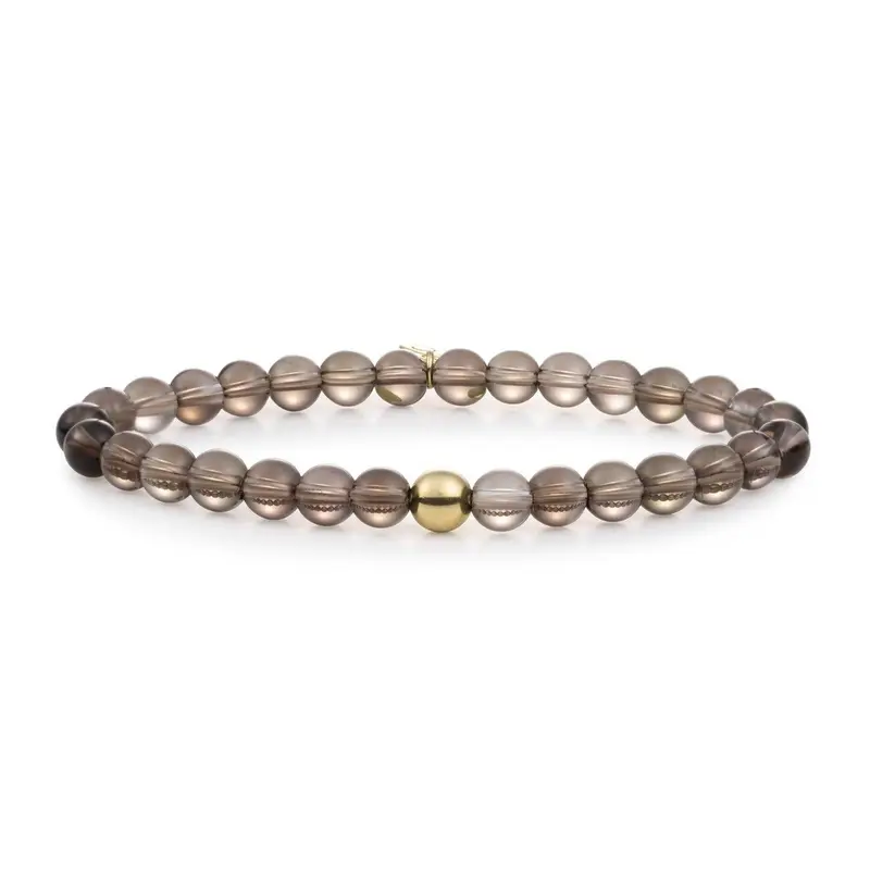 Sparkling Jewels Armband Rookkwarts SBG-GEM23-ADD-6MM Goudkleurig