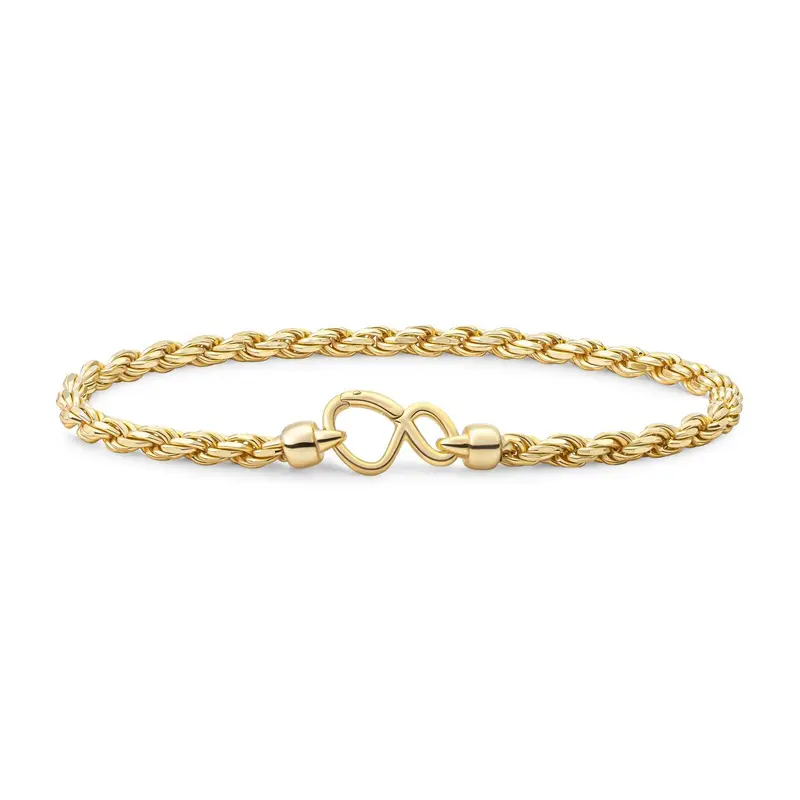 Sparkling Jewels Armband Rope Chain Plated LK-RPG-018 Zilverkleurig