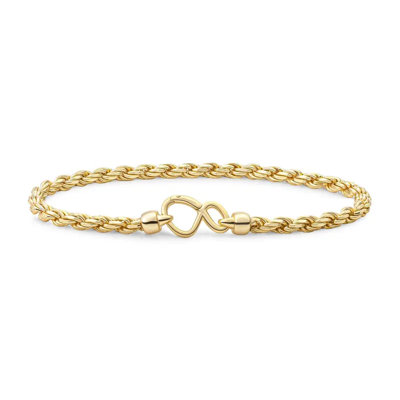 Sparkling Jewels Armband Rope Chain Plated LK-RPG-020 Goudkleurig