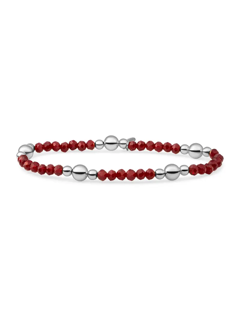 Sparkling Jewels Armband Rubinkwarts BLK01S-G50 Goudkleurig