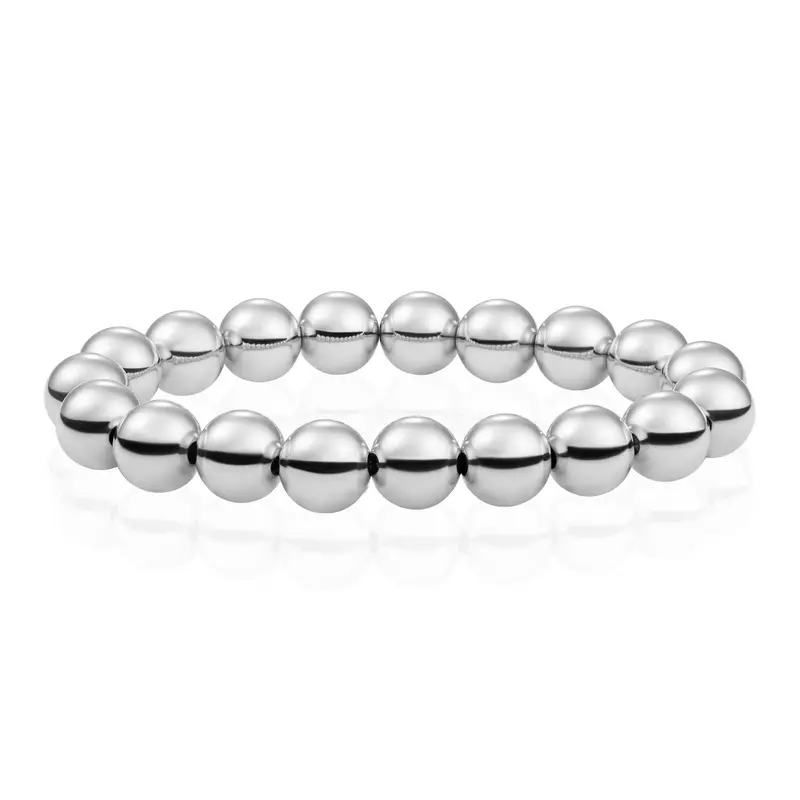 Sparkling Jewels Armband Saturn Extra Large - Silver - 10mm SB-S-10MM-ADD Zilverkleurig