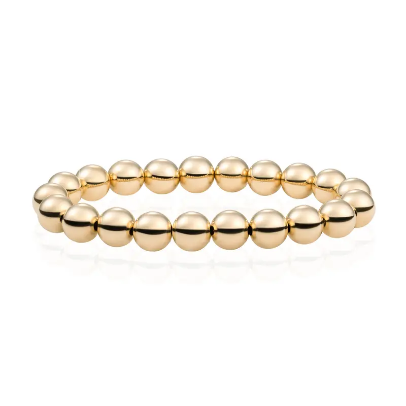Sparkling Jewels Armband Saturn Large - Gold - 8mm SB-G-8MM-ADD Goudkleurig