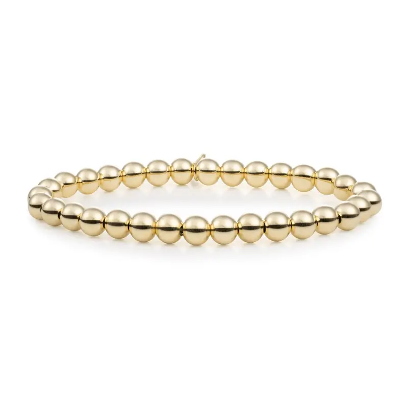 Sparkling Jewels Armband Saturn Large - Gold plated - 6mm SB-G-6MM-ADD Goudkleurig