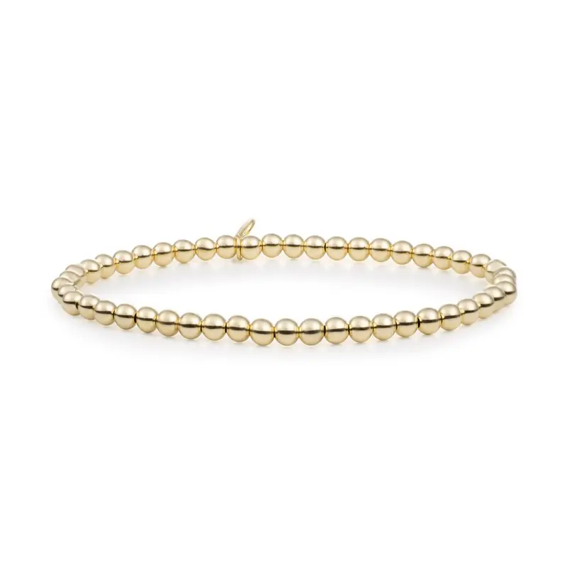 Sparkling Jewels Armband Saturn Medium - Gold - 4mm SB-G-4MM-ADD Goudkleurig