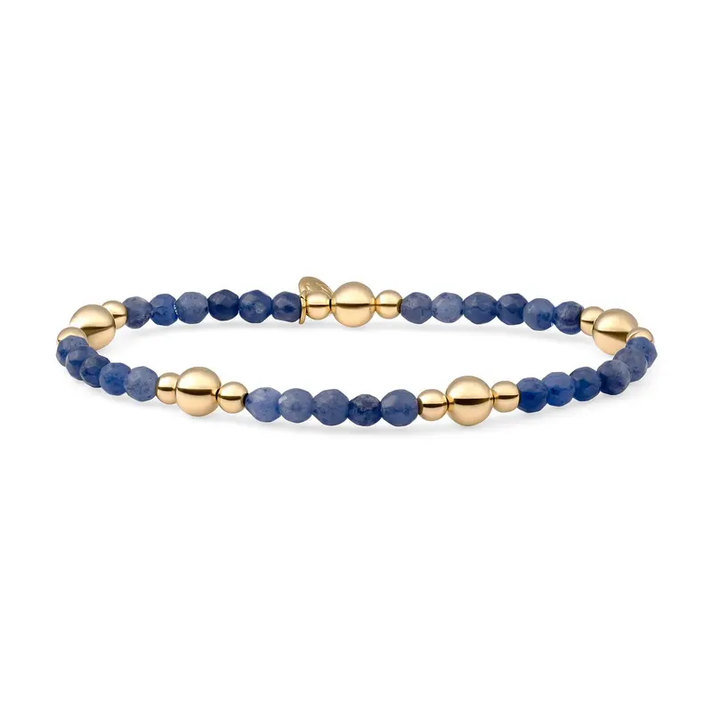 Sparkling Jewels Armband Sodaliet BLK01G-G20 Goudkleurig