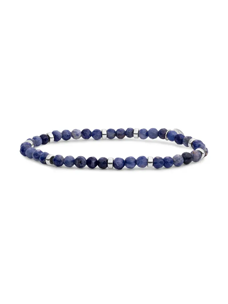 Sparkling Jewels Armband Sodaliet SB-GEM20-MIX-RDL Zilverkleurig