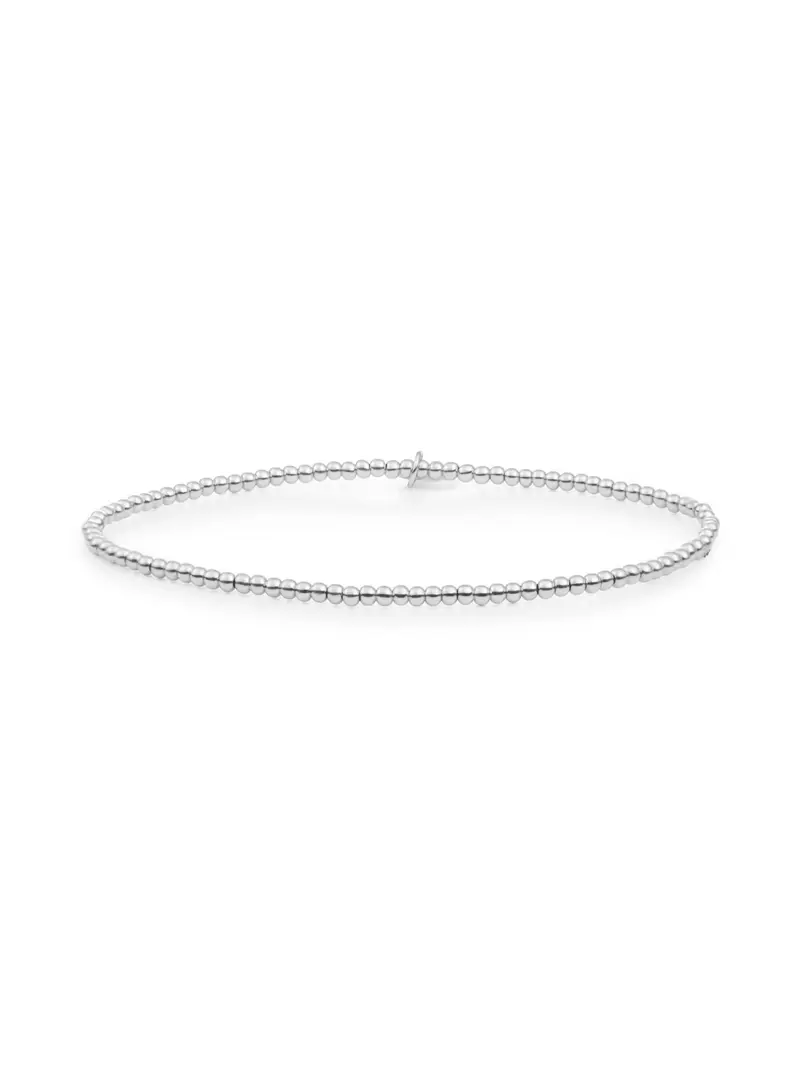 Sparkling Jewels Armband Uneven Bangle SB-BAS-02-018 Zilverkleurig