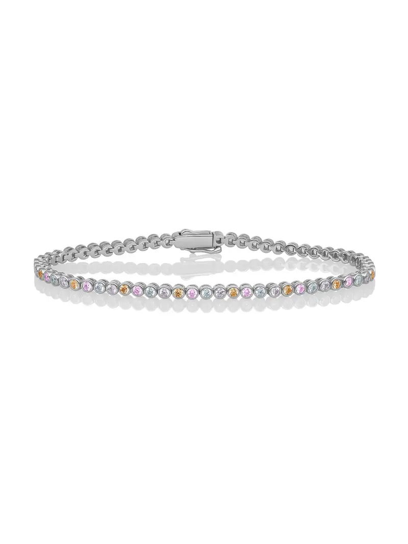 Sparkling Jewels Armband Zirkonia LK-TBS-02-S Zilverkleurig