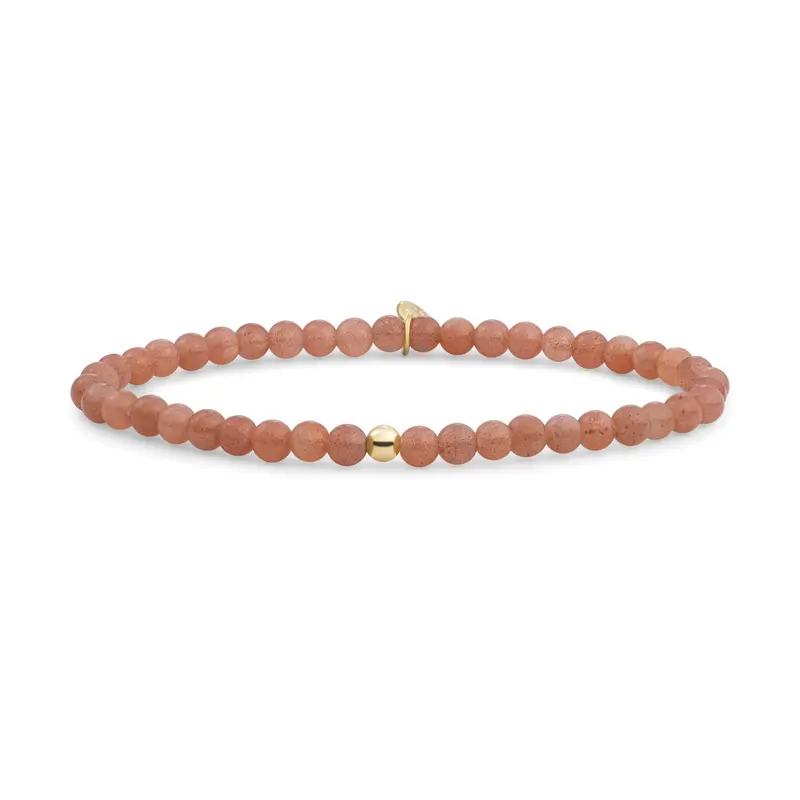 Sparkling Jewels Armband Zonnesteen SBG-GEM58-ADD-4MM Goudkleurig