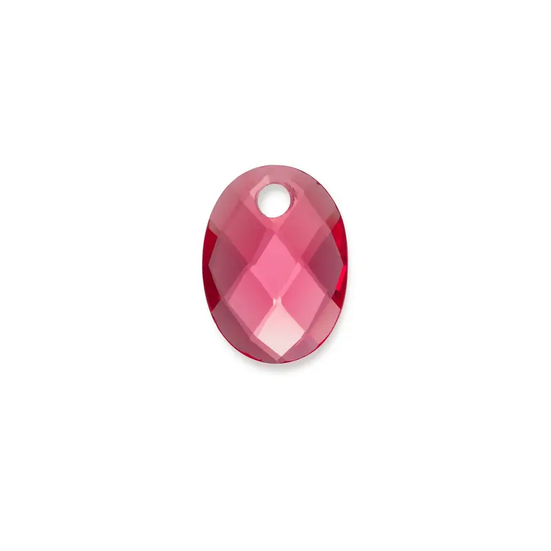 Sparkling Jewels Edelsteen Hanger Medium Oval Fuchsia Kwarts PENGEM51-MO