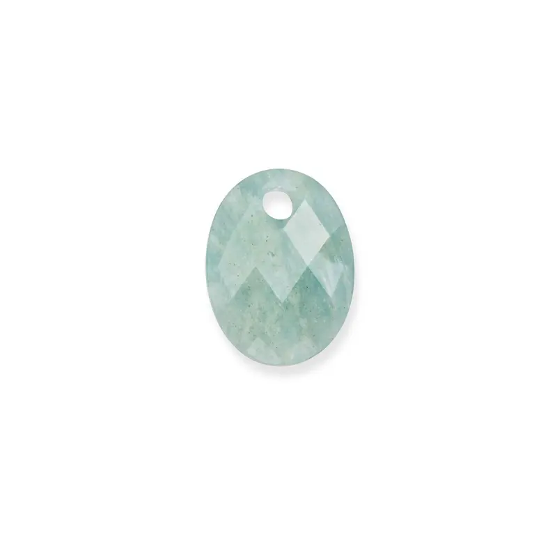 Sparkling Jewels Edelsteen Hanger Medium Oval Rich Groene Amazoniet PENGEM57-MO