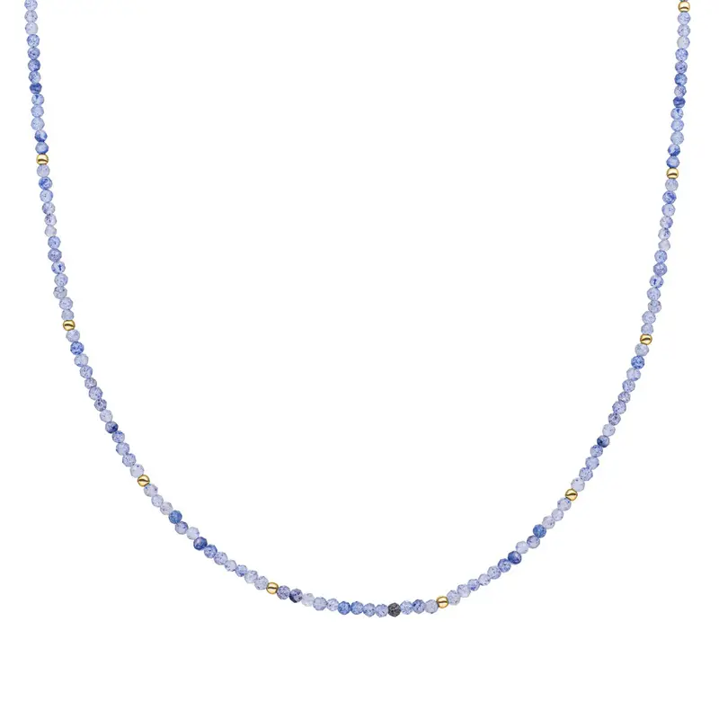 Sparkling Jewels Hanger Blauwe aventurijn NLK04G-G37 Bicolor