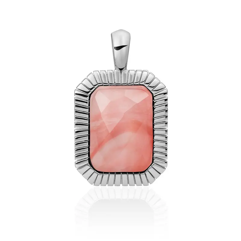 Sparkling Jewels Hanger Cherry kwarts Baguette SP23 G25 SP23-G25 Zilverkleurig