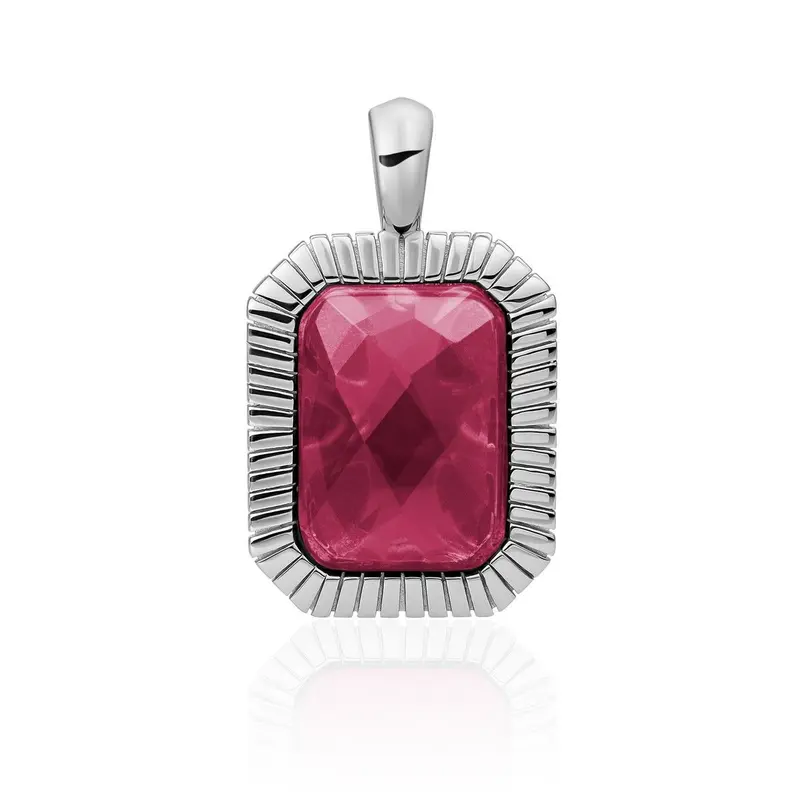 Sparkling Jewels Hanger Fuchsiakwarts SP23 G51 SP23-G51 Zilverkleurig