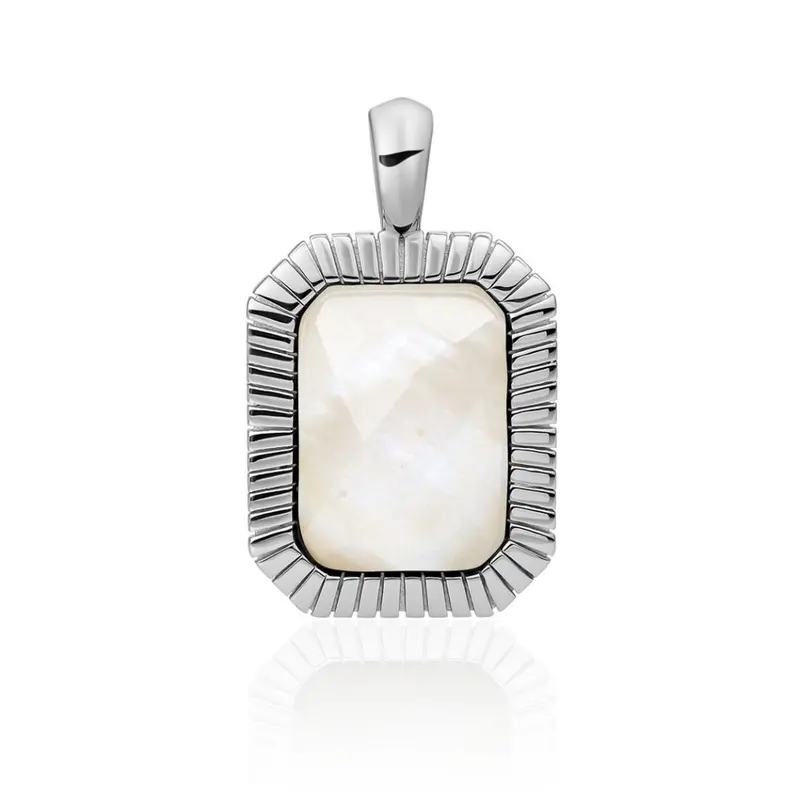 Sparkling Jewels Hanger Parel SP23-P01 Zilverkleurig