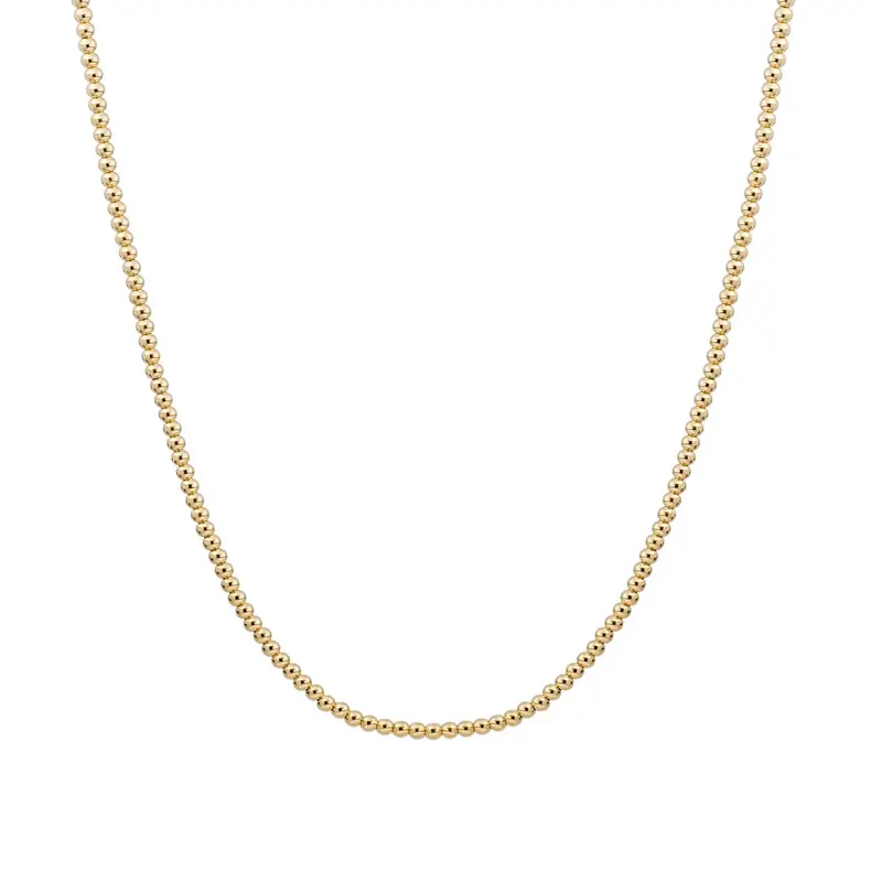 Sparkling Jewels Ketting 2mm NLK-G-2MM Goudkleurig