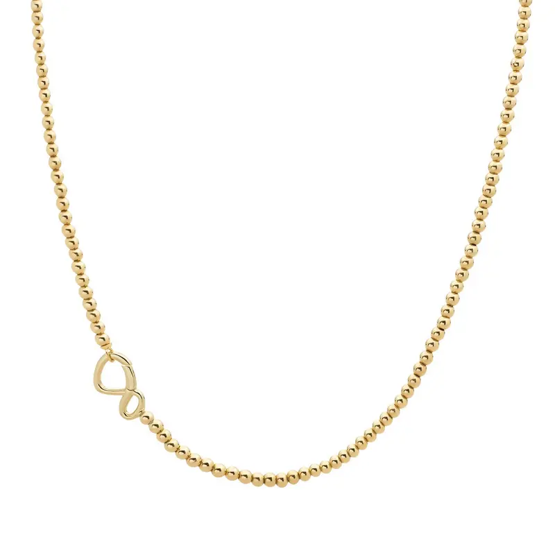 Sparkling Jewels Ketting 3mm NLK-G-3MM Goudkleurig