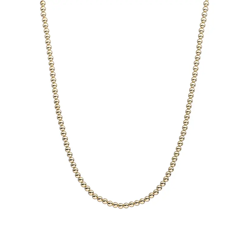 Sparkling Jewels Ketting 4mm NLK-G-4MM-042 Goudkleurig