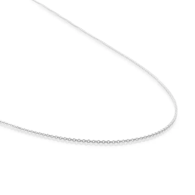 Sparkling Jewels Ketting Anchor chain SNSM042 Zilverkleurig