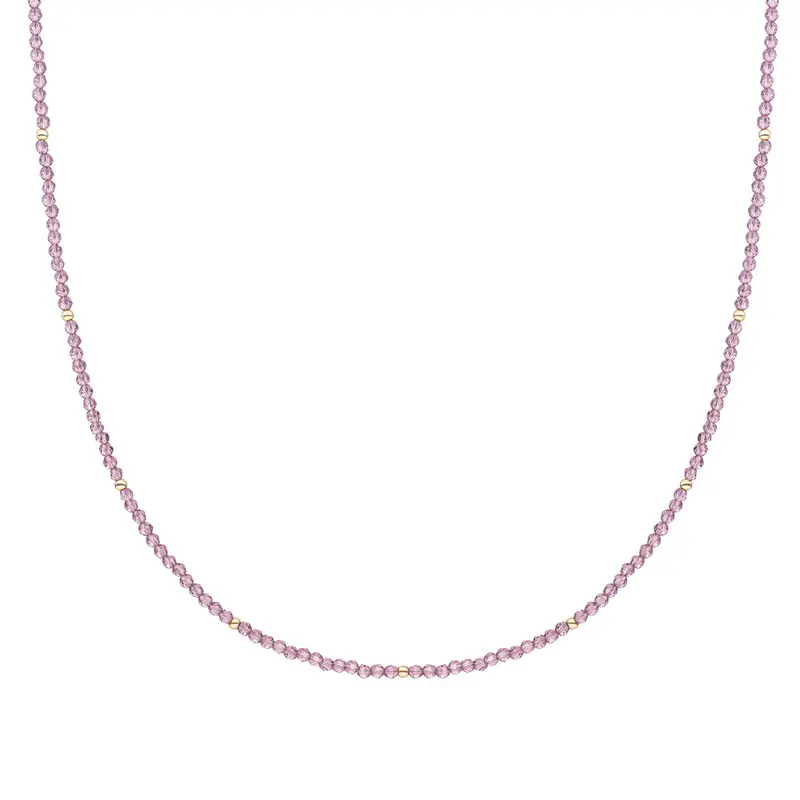Sparkling Jewels Ketting Aubergine Kwarts NLK04G-G59