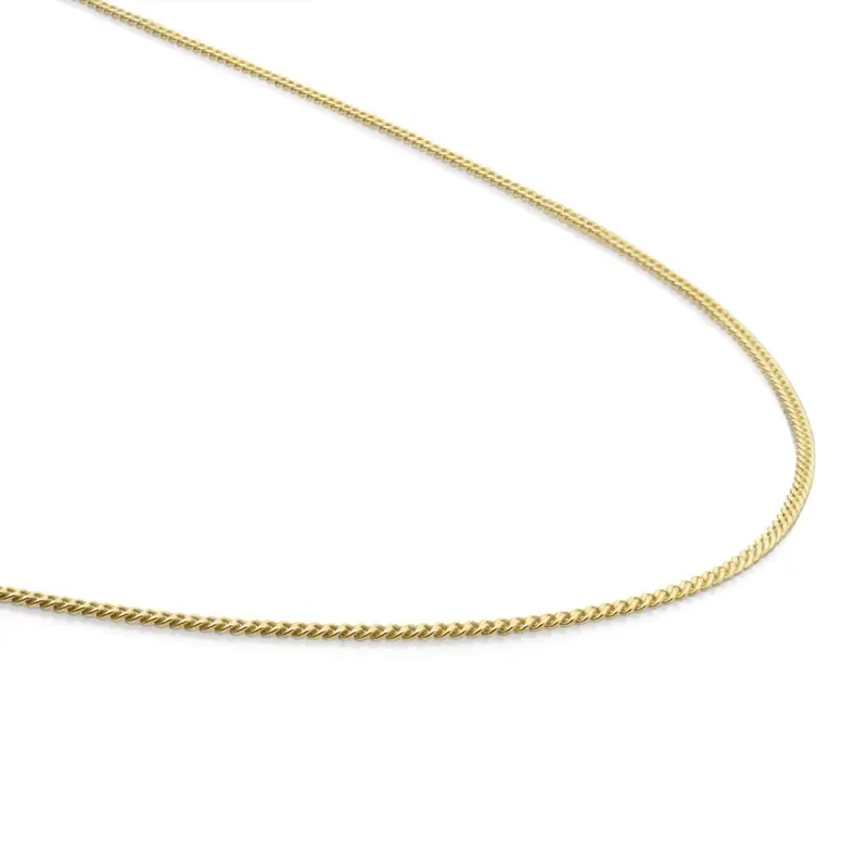 Sparkling Jewels Ketting Curb chain SN-CBG-042 Goudkleurig