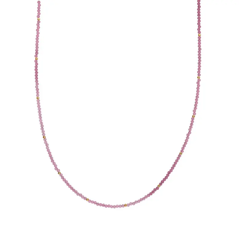 Sparkling Jewels Ketting Jade NLK04G-G69 Goudkleurig