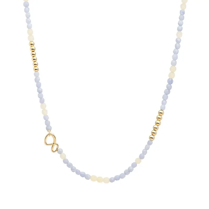 Sparkling Jewels Ketting Kantagaat NLK02G-G47-G48 Zilverkleurig