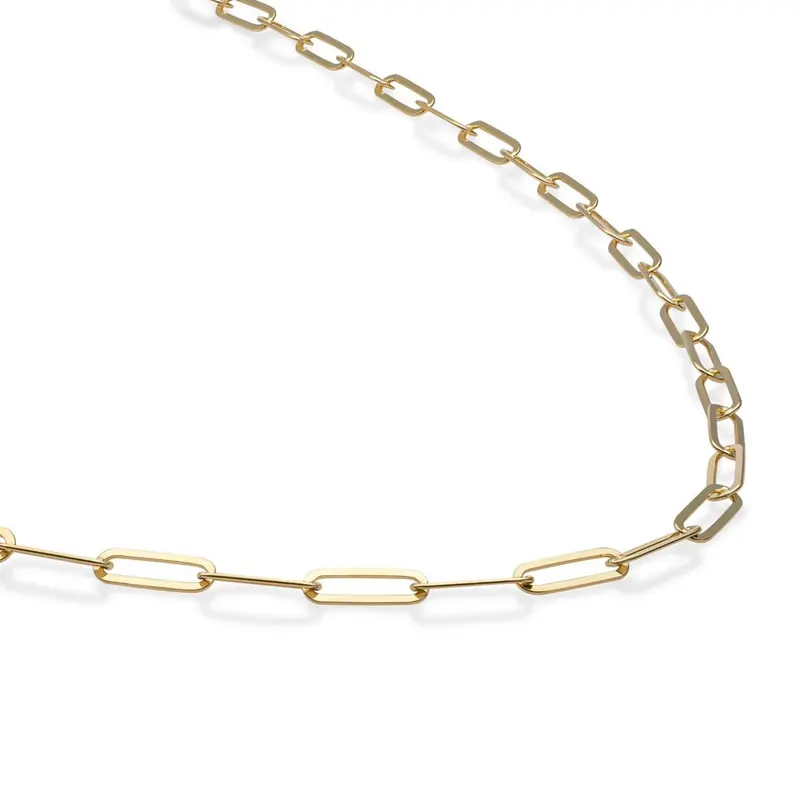 Sparkling Jewels Ketting Long Link chain SN-LGG-045 Goudkleurig