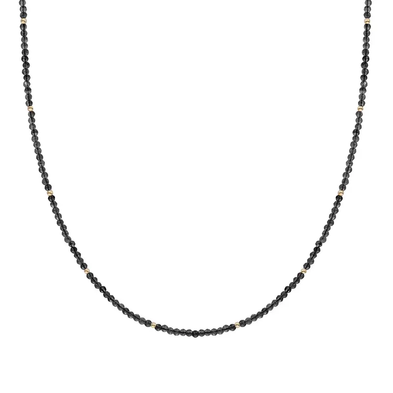 Sparkling Jewels Ketting Onyx NLK04G-G07 Goudkleurig