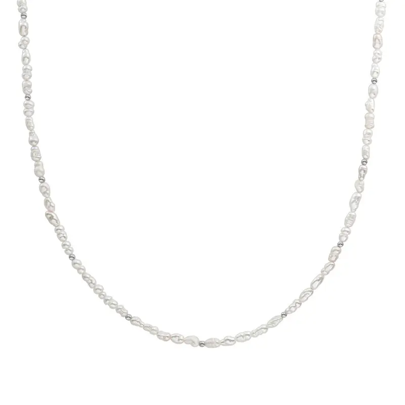 Sparkling Jewels Ketting Parel NLK04S-P01 Zilverkleurig