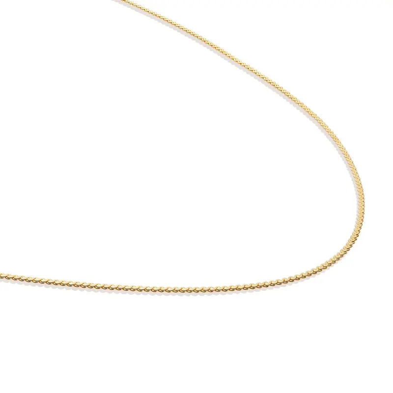 Sparkling Jewels Ketting Serpentine Chain SN-SPG-050 Goudkleurig