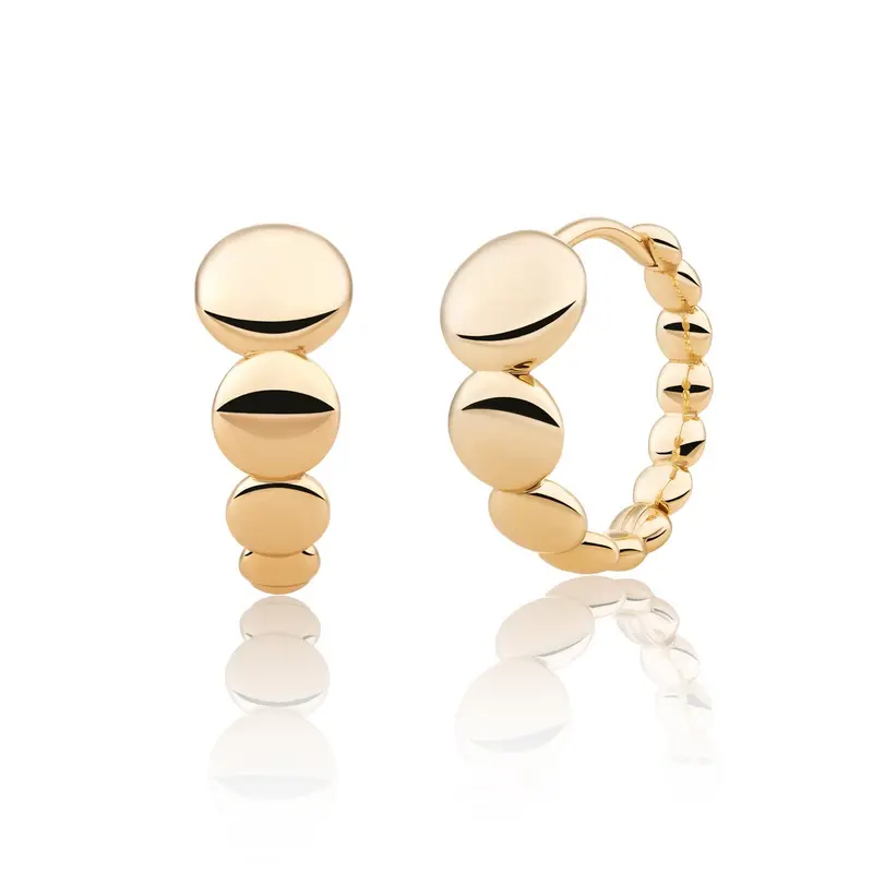 Sparkling Jewels Oorbellen Bubble Huggies EAG33 Goudkleurig