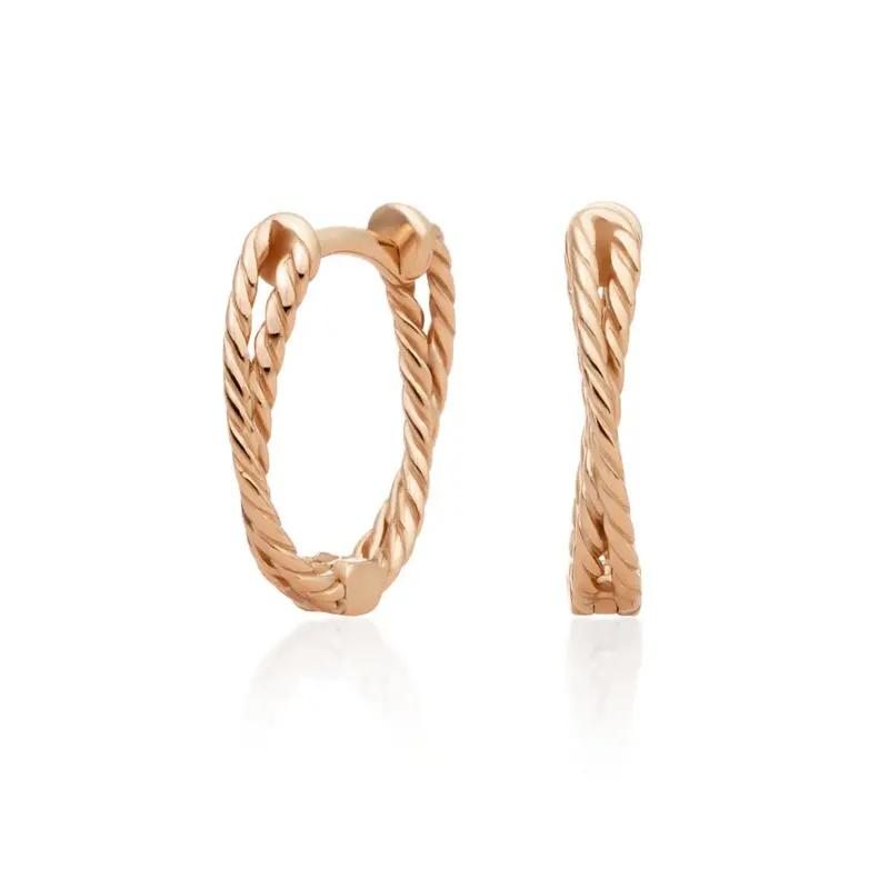 Sparkling Jewels Oorbellen Double Rose EAR22 EAR22 Zilverkleurig