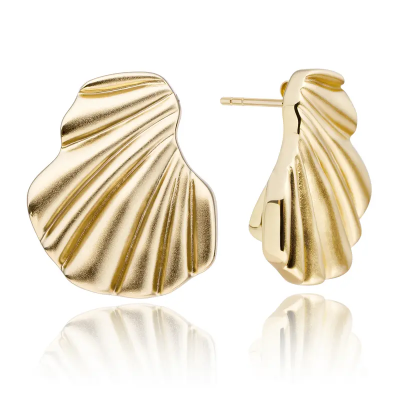 Sparkling Jewels Oorbellen Dune Push Back EAG39 Goudkleurig