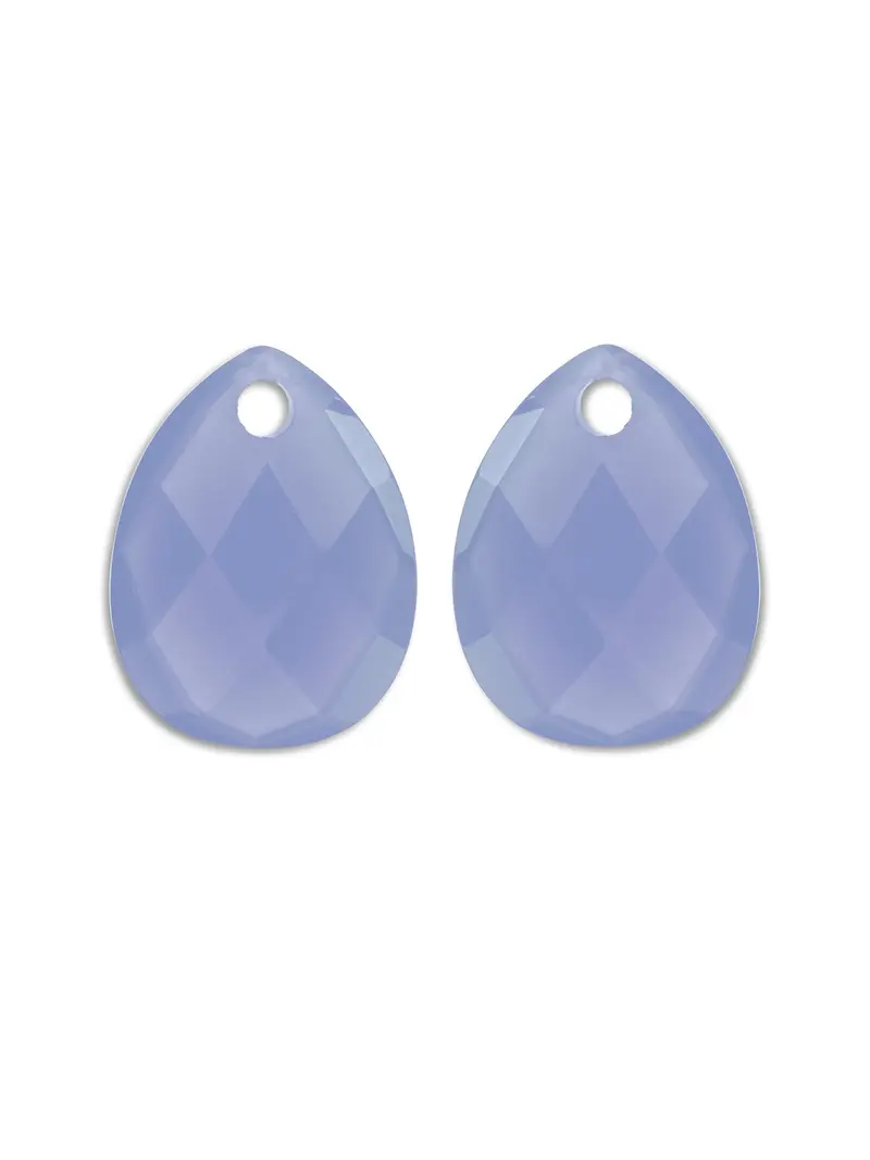 Sparkling Jewels Oorstenen Afterglow - Milky Blue Jade EAGEM68