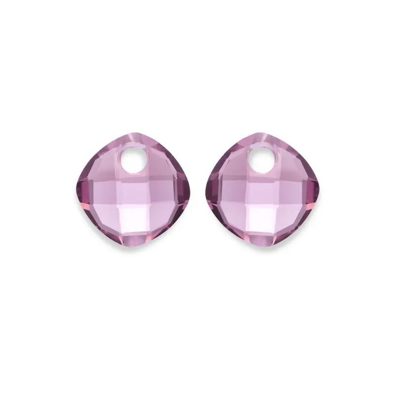 Sparkling Jewels Oorstenen Aubergine EAGEM59-CC