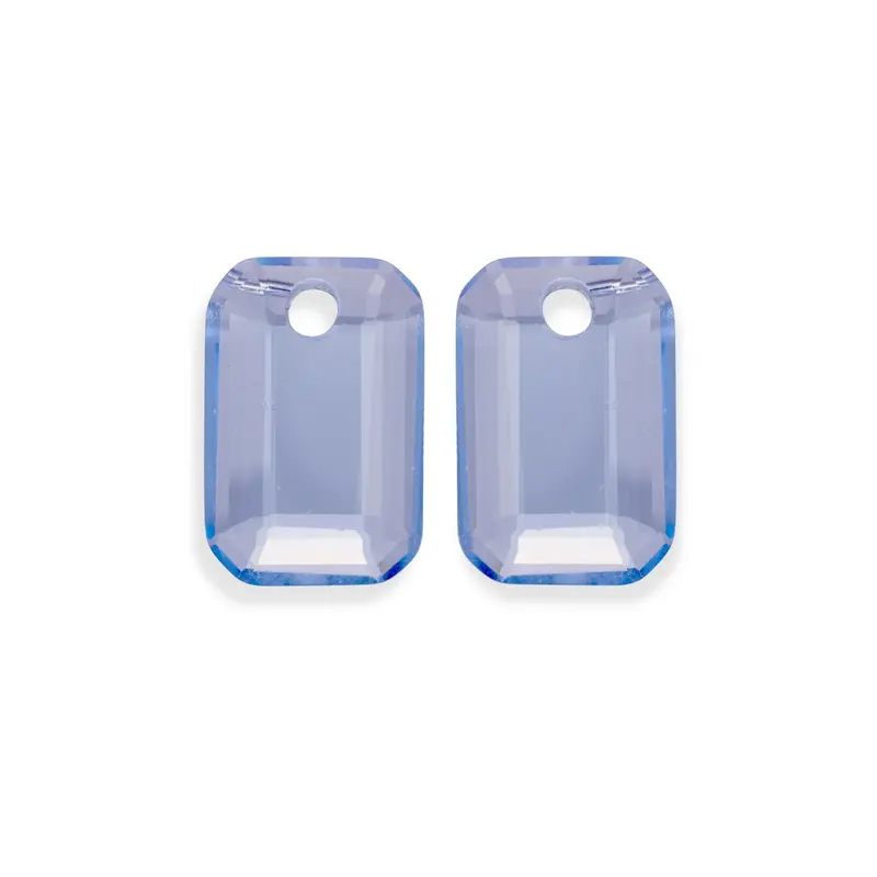Sparkling Jewels Oorstenen Emerald Cut Aquamarijn EAGEM56-EC