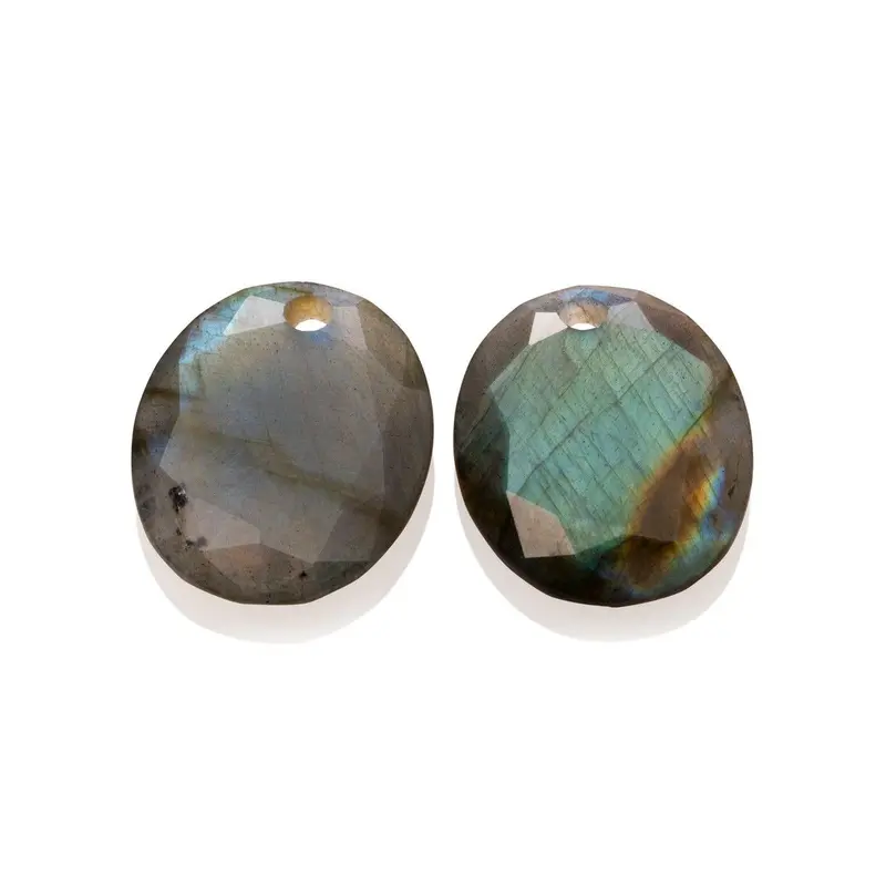 Sparkling Jewels Oorstenen Labradoriet EAGEM18-RO