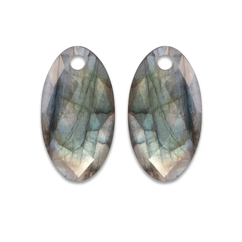 Sparkling Jewels Oorstenen Large Leaf Labradoriet EAGEM18-FCLF-L