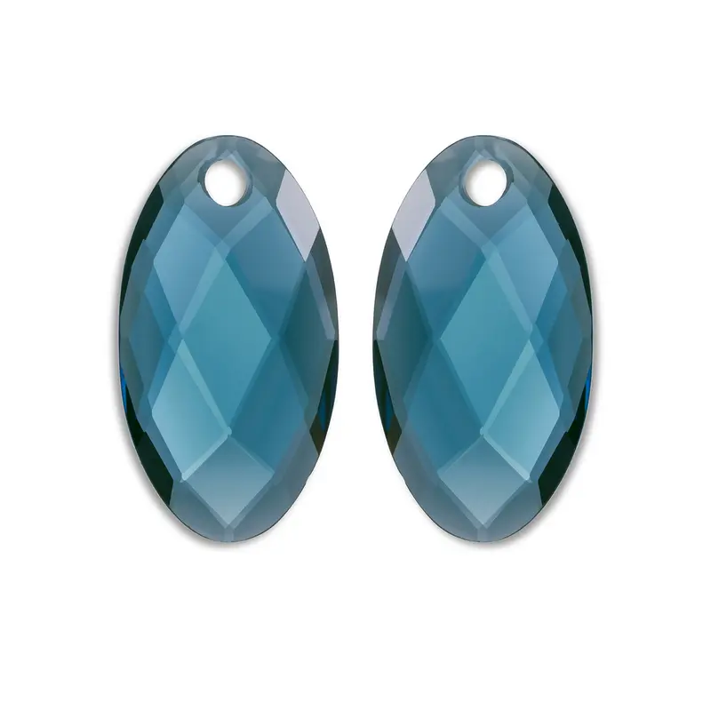 Sparkling Jewels Oorstenen Large Leaf - Ocean Kwarts EAGEM67-FCLF-L