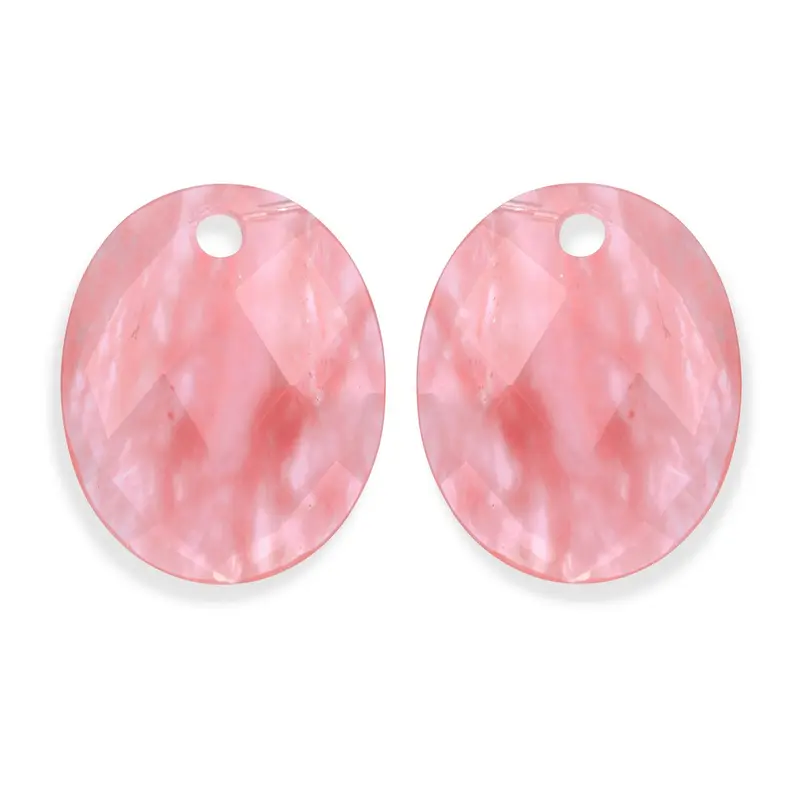 Sparkling Jewels Oorstenen Large Oval Cherry EAGEM25-RO