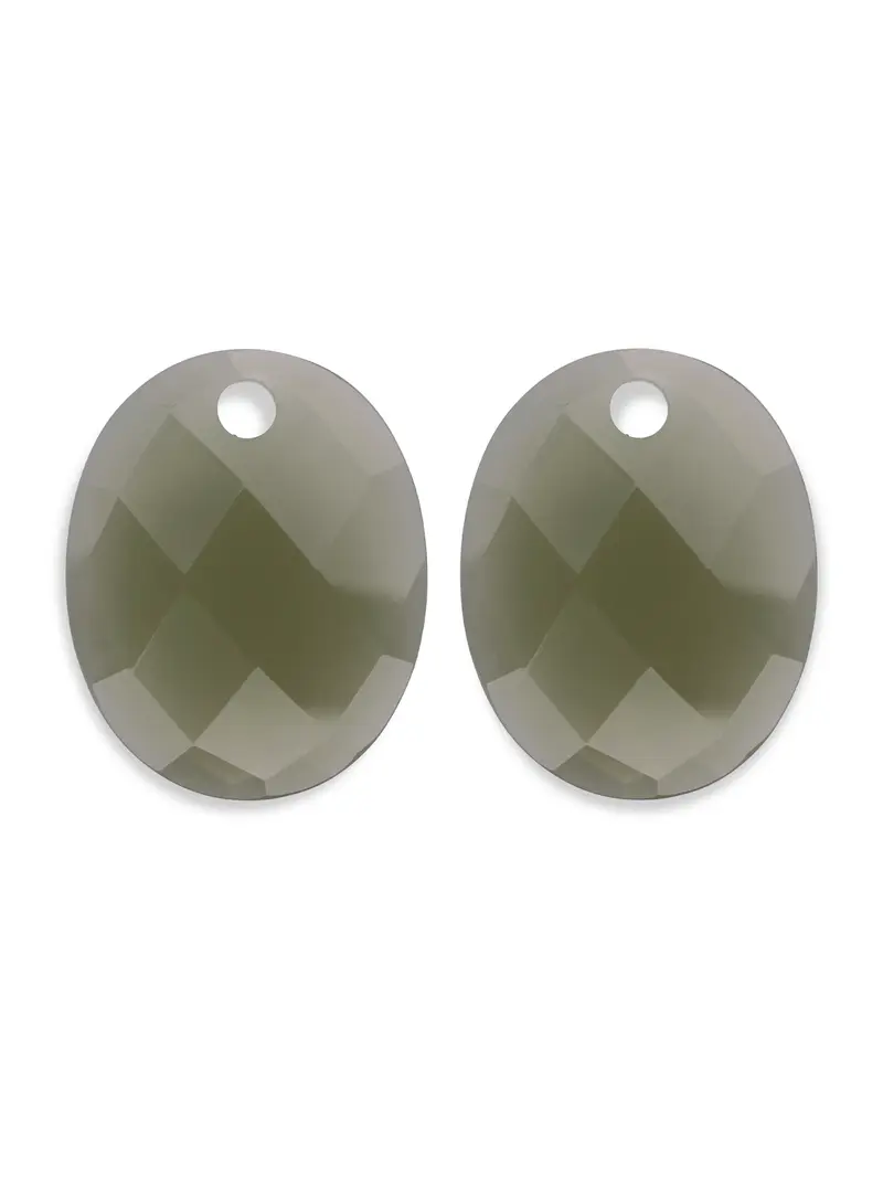 Sparkling Jewels Oorstenen Large Oval Lime EAGEM64-RO