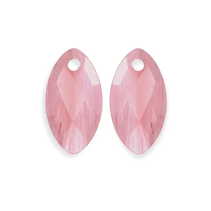 Sparkling Jewels Oorstenen Leaf Cherry kwarts small EAGEM25-FCLF-S