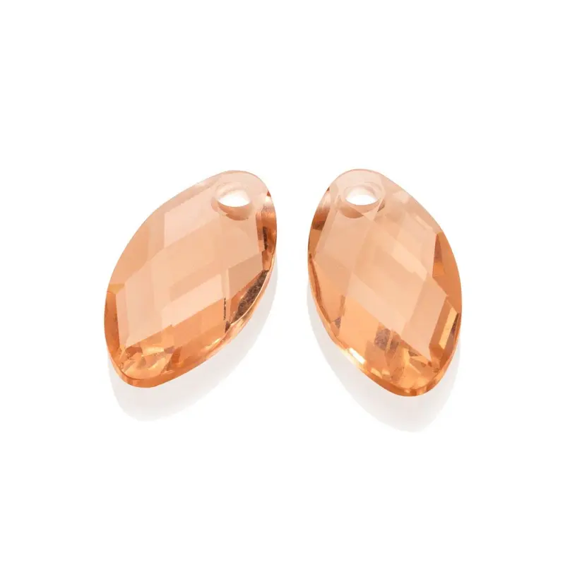 Sparkling Jewels Oorstenen Leaf Kwarts EAGEM42-FCLF-S