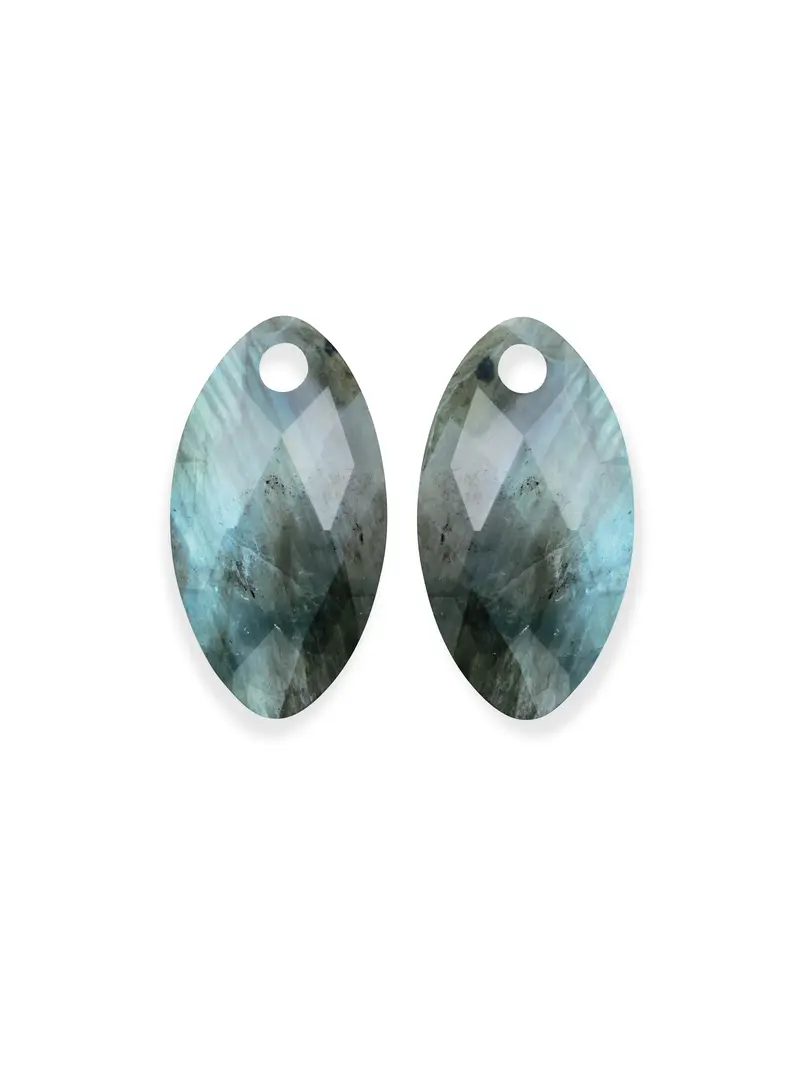 Sparkling Jewels Oorstenen Leaf Labradoriet EAGEM18-FCLF-S