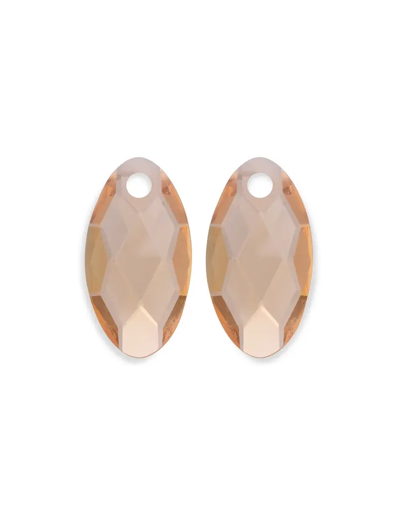Sparkling Jewels Oorstenen Leaf - Light Gold Citrien EAGEM65-FCLF-S