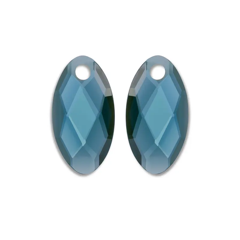 Sparkling Jewels Oorstenen Leaf - Ocean Kwarts EAGEM67-FCLF-S