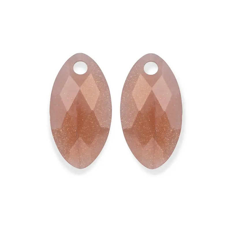 Sparkling Jewels Oorstenen Leaf Zonnesteen EAGEM58-FCLF-S