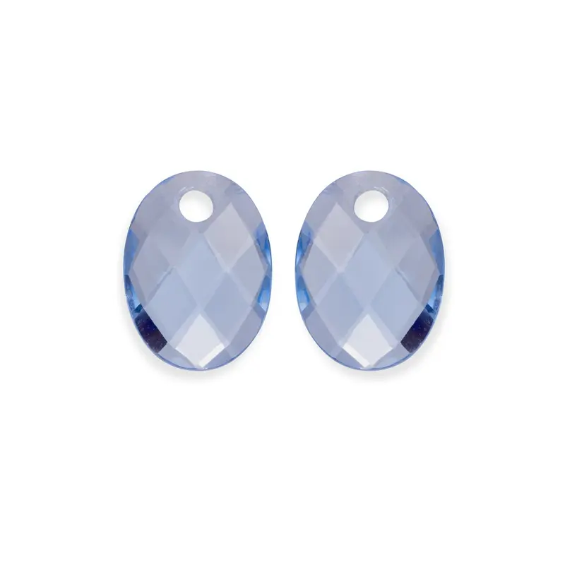 Sparkling Jewels Oorstenen Medium Oval Aquamarijn EAGEM56-MO